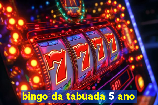 bingo da tabuada 5 ano